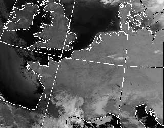 Satellitenbild (Infrarot, Ausschnitt) von MetOp-B vom 17.11.2018, 21.05 UT